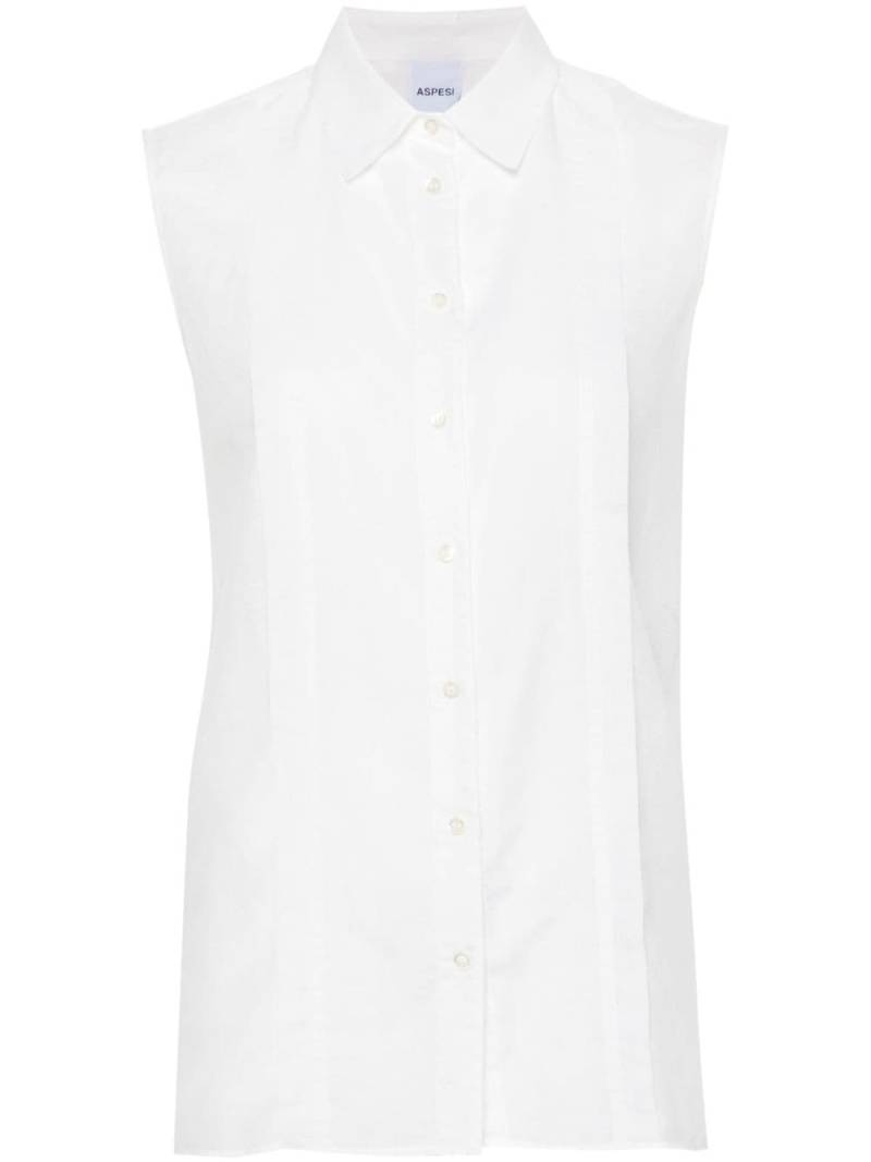 ASPESI sleeveless button-up shirt - White von ASPESI