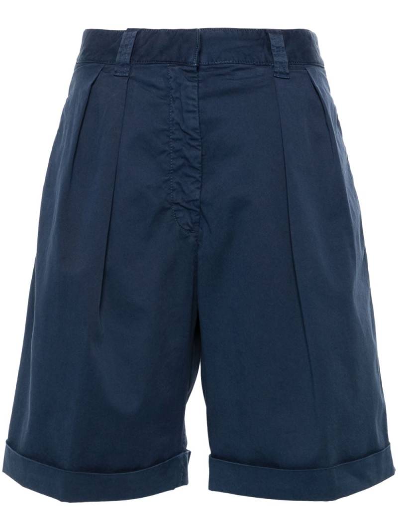 ASPESI turn-up cotton shorts - Blue von ASPESI