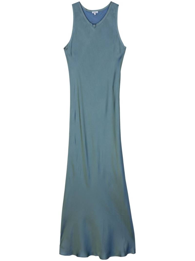 ASPESI twill maxi dress - Blue von ASPESI