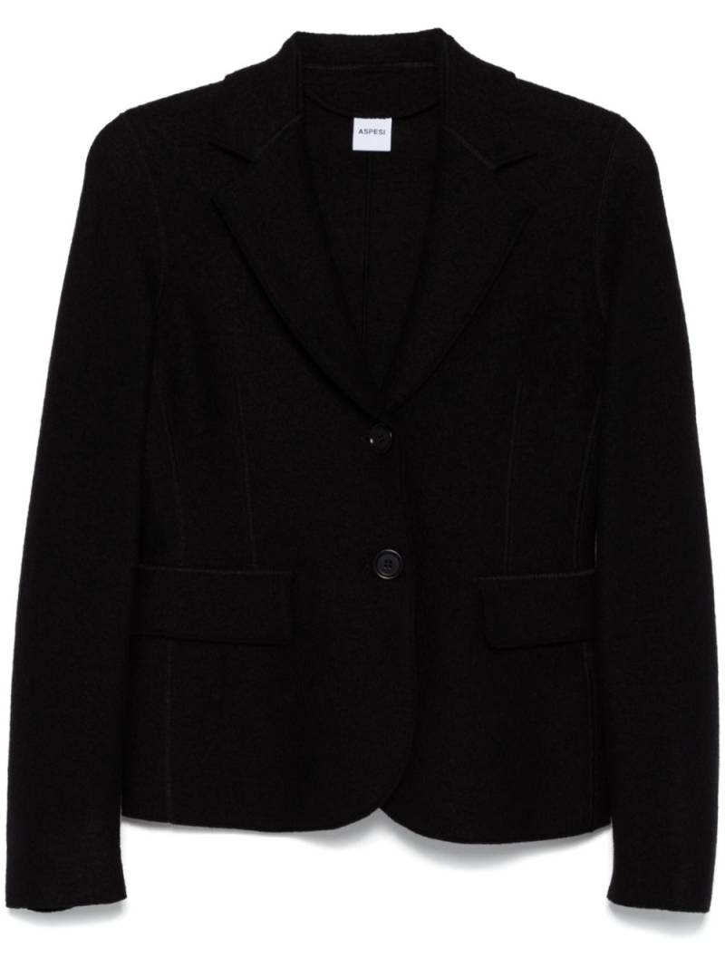 ASPESI virgin wool blazer - Black von ASPESI