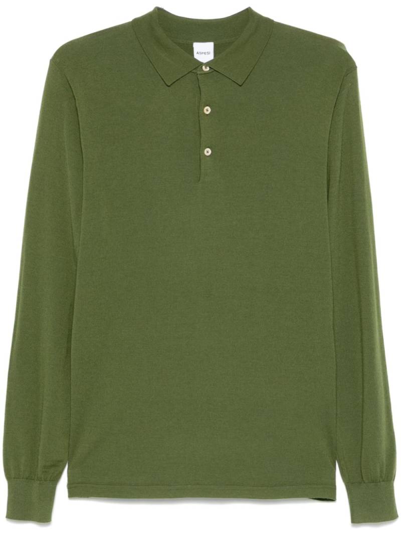 ASPESI wool polo shirt - Green von ASPESI