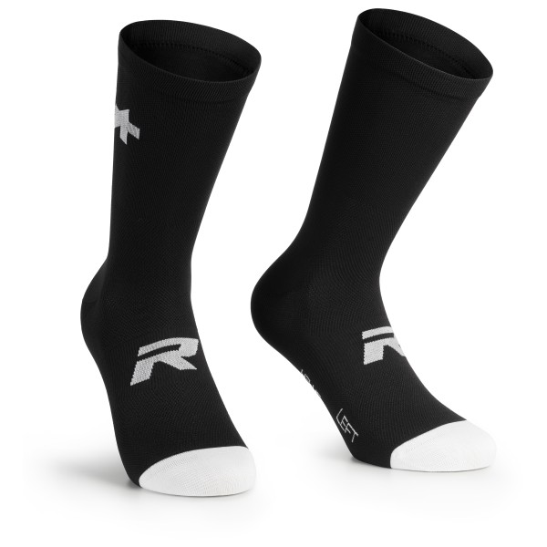 ASSOS - R Socks S9 - Twin Pack - Velosocken Gr 39-42;43-46 grau/weiß;schwarz von ASSOS