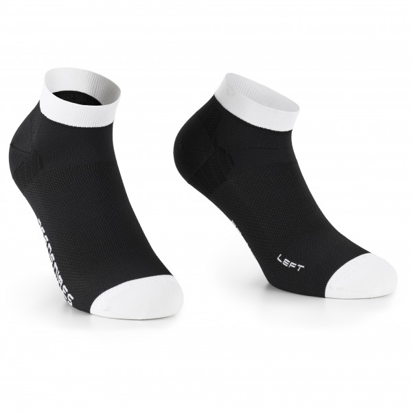 ASSOS - RS Socks Superléger Low - Velosocken Gr 35-38;39-42;43-46 schwarz/weiß;weiß von ASSOS