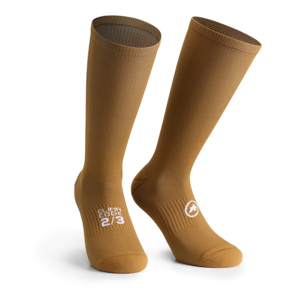 ASSOS - Spring Fall UniSea Socks - Velosocken Gr 0 - EU: 35-38 braun von ASSOS