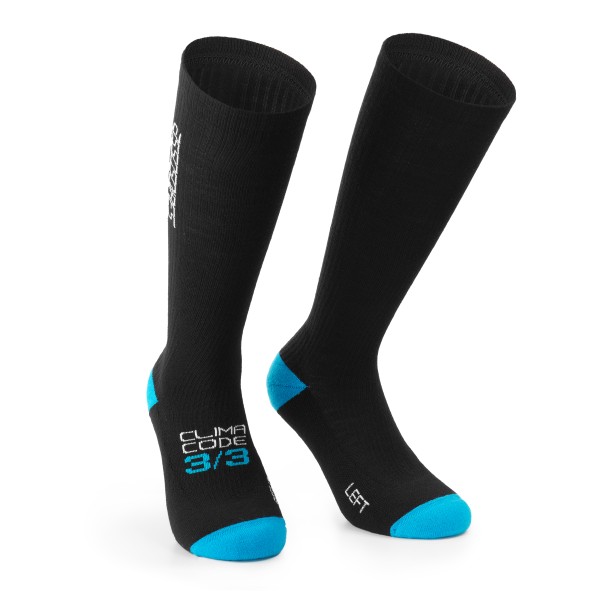 ASSOS - Ultraz Winter FUGU Socks - Velosocken Gr I - EU: 39-42;II - EU: 43-46 schwarz von ASSOS