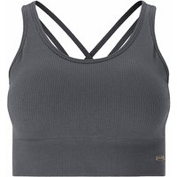 ATHLECIA Damen Sport-BH Aideny Seamless Medium Support dunkelblau | S/M von ATHLECIA