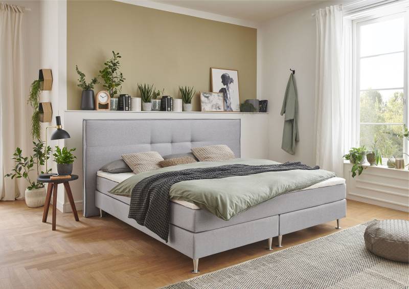 ATLANTIC home collection Boxbett »Barnett«, mit Taschenfederkern-Matratze und Topper von ATLANTIC home collection