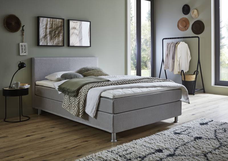 ATLANTIC home collection Boxbett »Edison«, inkl. Bonnellfederkern-Matratze und Topper von ATLANTIC home collection