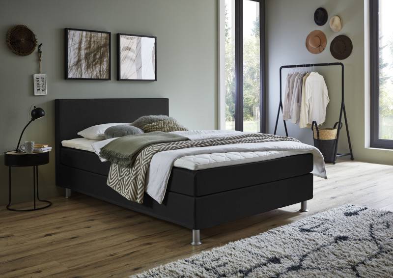 ATLANTIC home collection Boxbett »Edison«, inkl. Bonnellfederkern-Matratze und Topper von ATLANTIC home collection