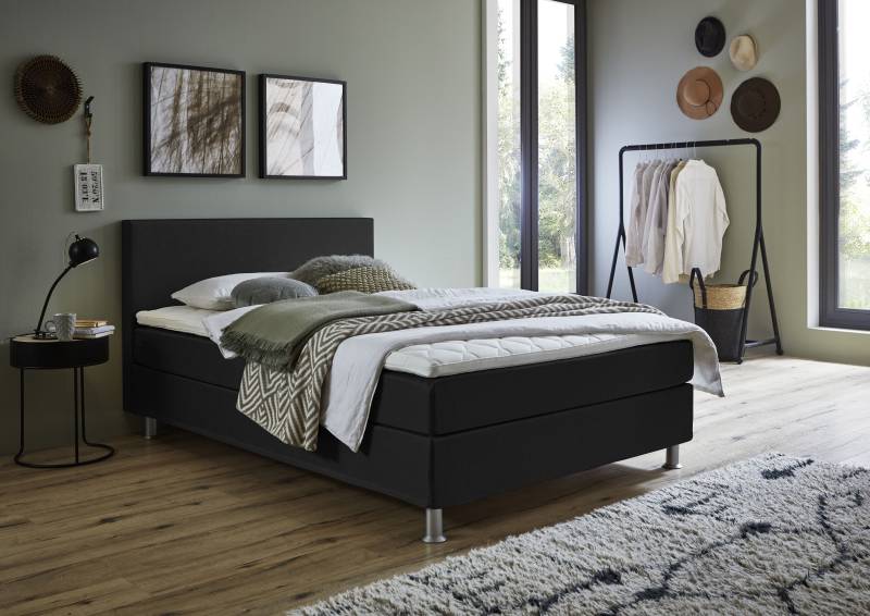 ATLANTIC home collection Boxbett »Edison«, inkl. Bonnellfederkern-Matratze und Topper von ATLANTIC home collection