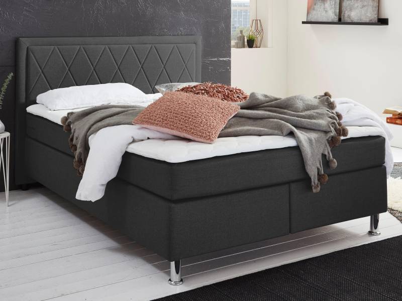 ATLANTIC home collection Boxbett »Helen«, Tonnentaschenfederkern-Matratze und Topper, wahlweise mit Bettkasten von ATLANTIC home collection