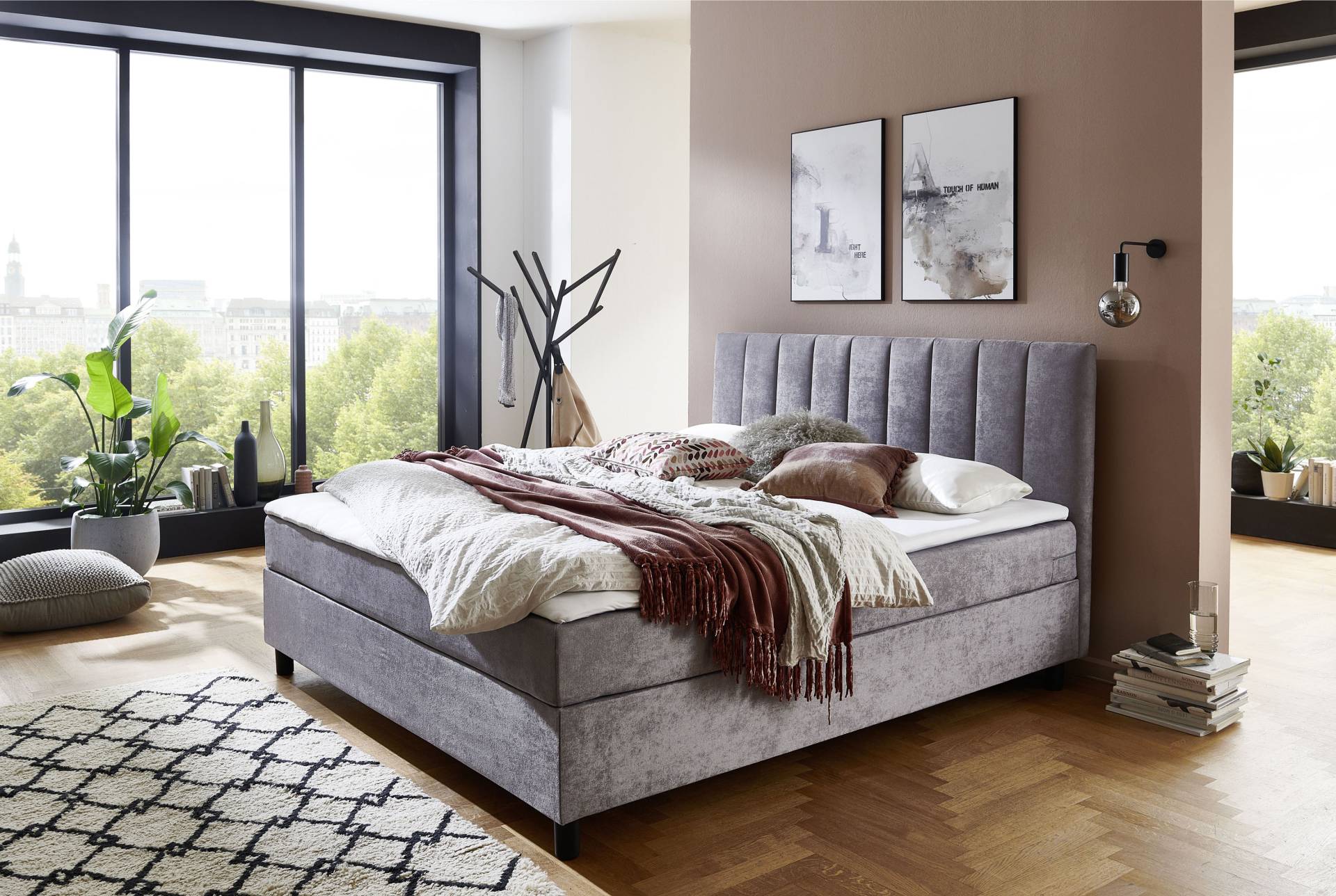 ATLANTIC home collection Boxbett »Henriete«, Tonnentaschenfederkern-Matratze und Topper, wahlweise mit Bettkasten von ATLANTIC home collection