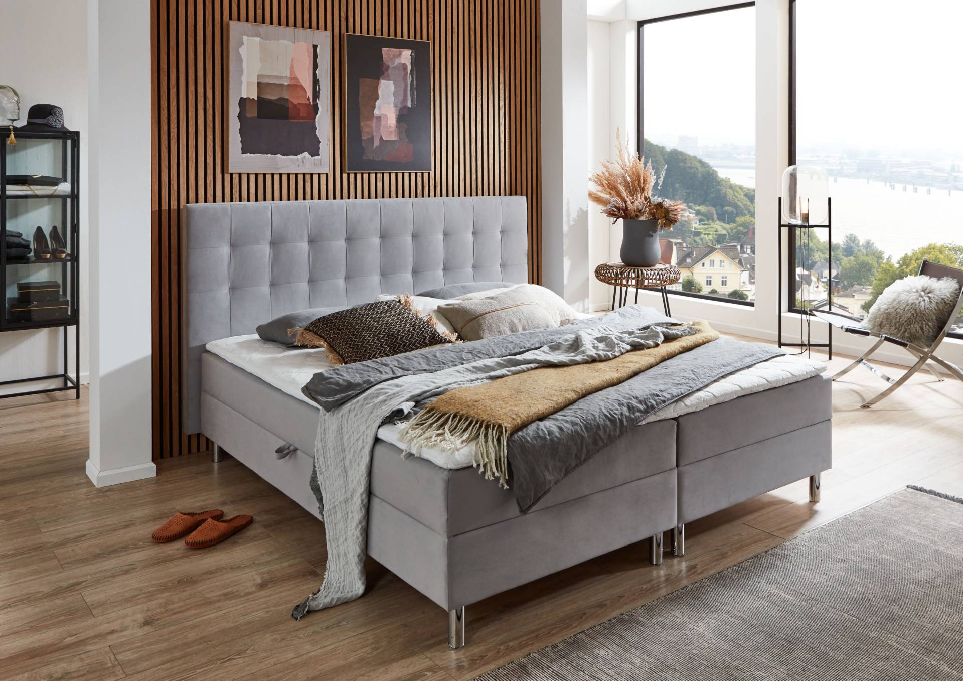 ATLANTIC home collection Boxbett »Holly«, mit Taschen-Federkernmatratze und Topper, wahlweise mit Bettkasten von ATLANTIC home collection