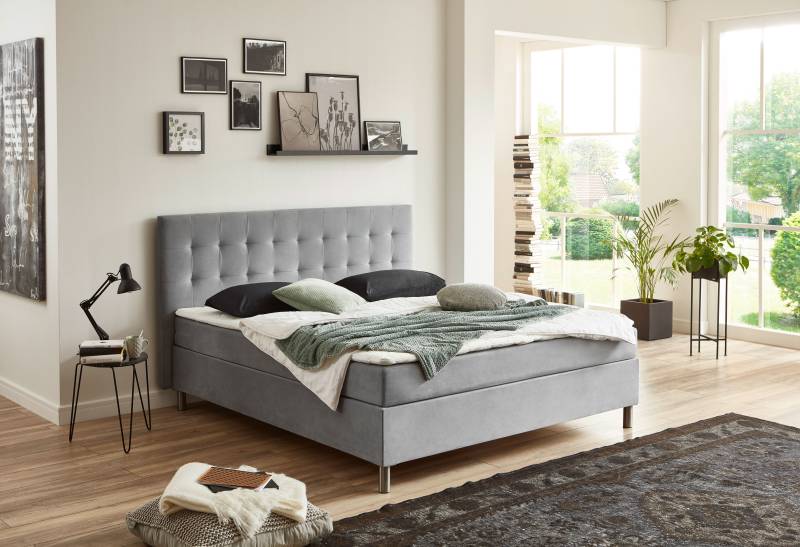 ATLANTIC home collection Boxbett »Holly«, mit Taschen-Federkernmatratze und Topper, wahlweise mit Bettkasten von ATLANTIC home collection