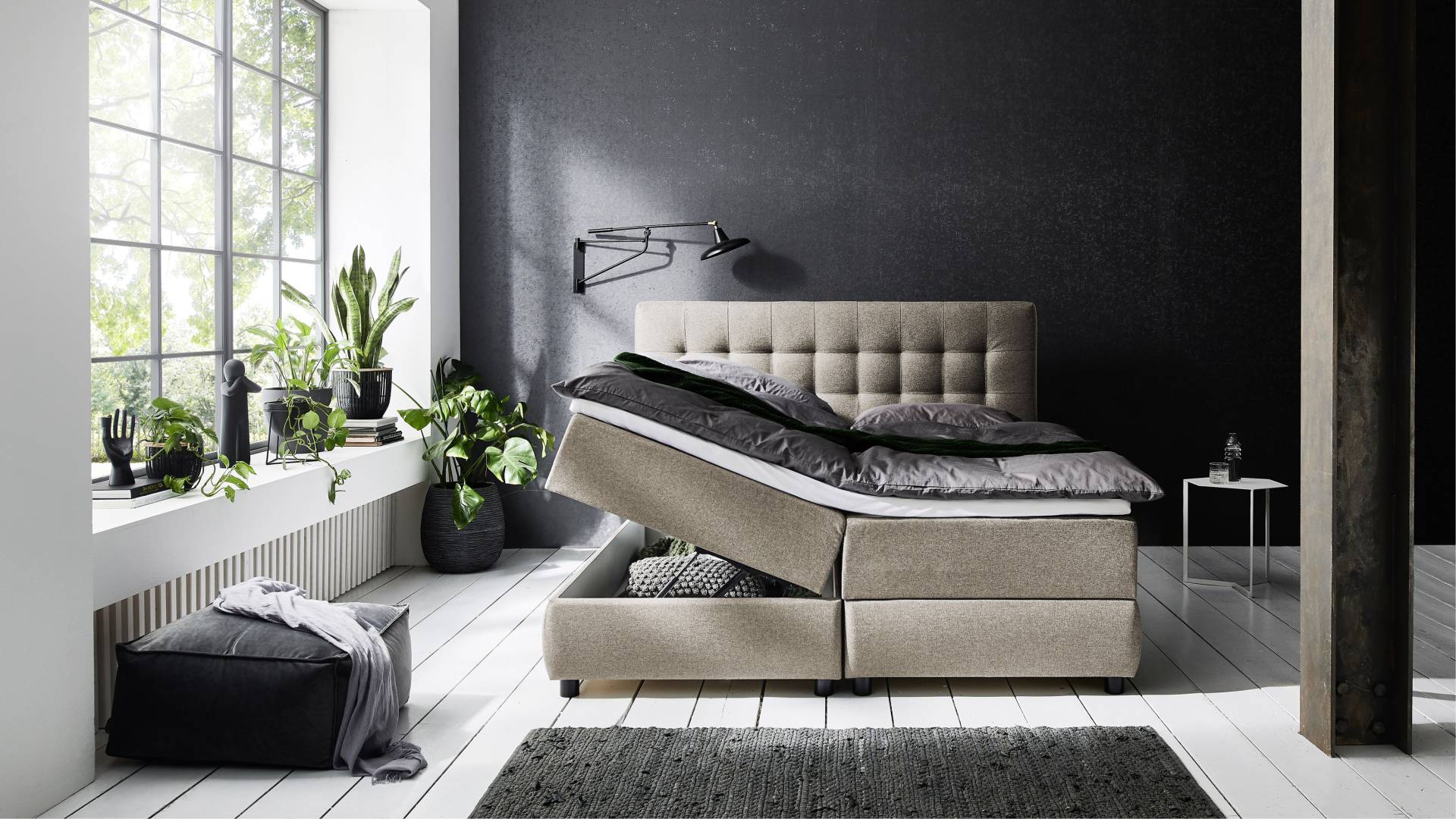 ATLANTIC home collection Boxbett »LILO«, inkl. Bettkasten und Topper von ATLANTIC home collection