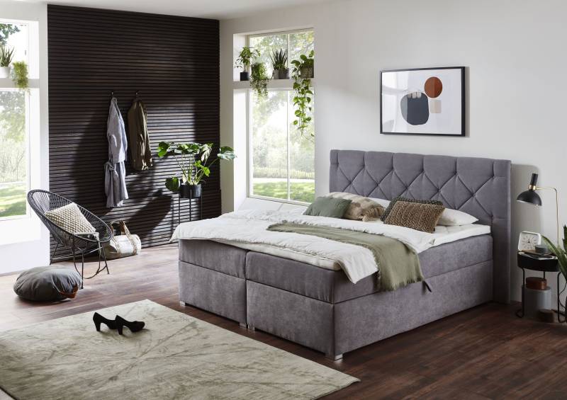 ATLANTIC home collection Boxbett »Meike«, mit XXL-Bettkasten und Topper von ATLANTIC home collection