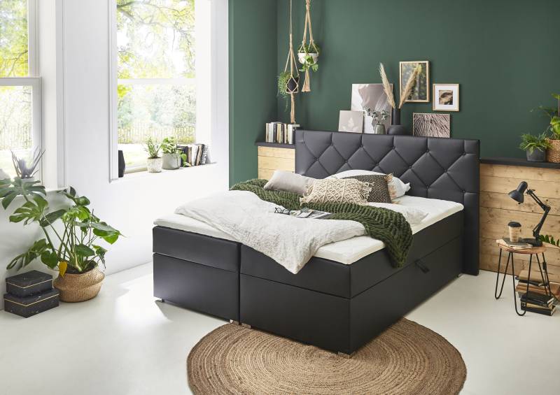 ATLANTIC home collection Boxbett »Meike«, mit XXL-Bettkasten und Topper von ATLANTIC home collection