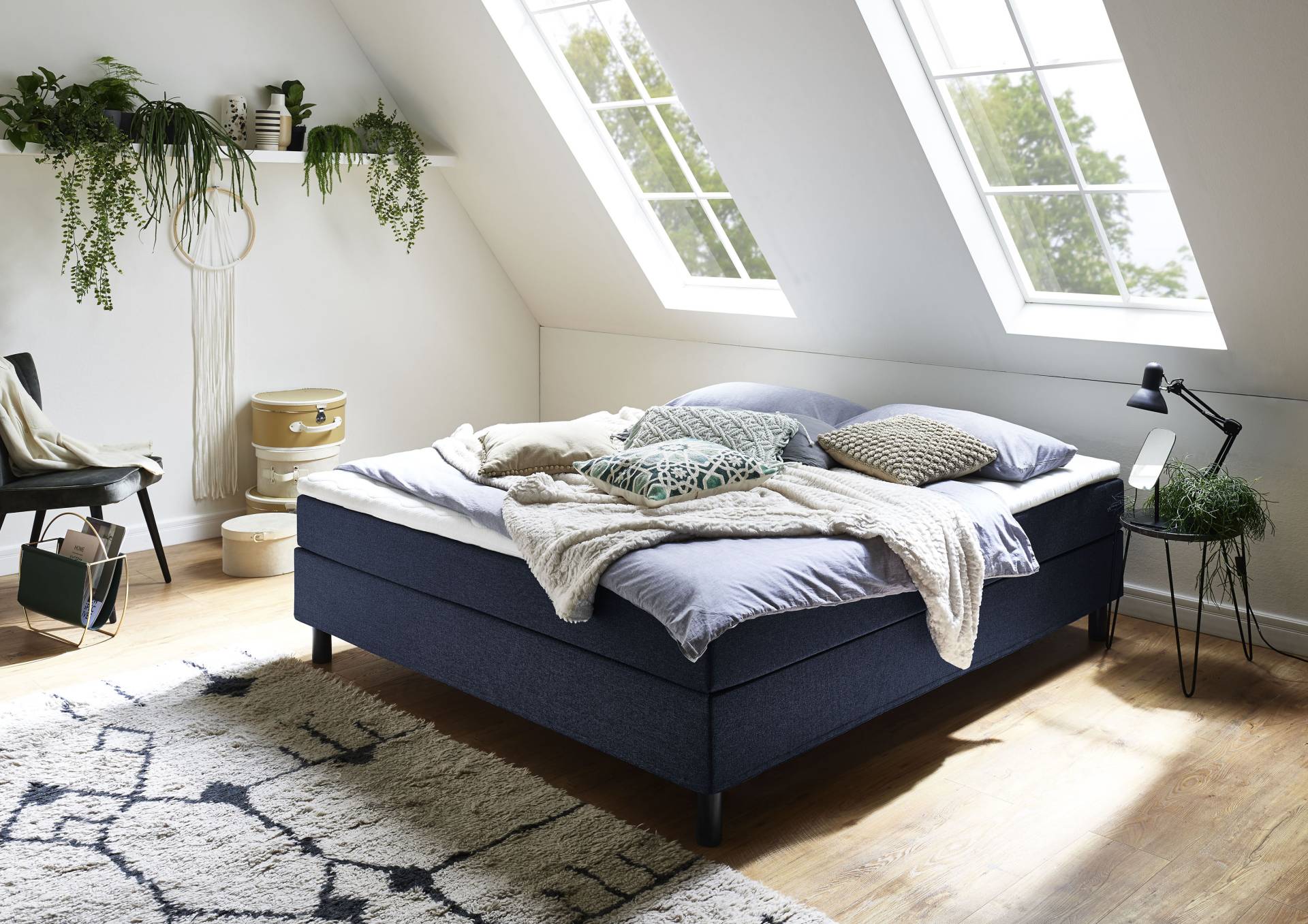 ATLANTIC home collection Boxbett »Happy«, ohne Kopfteil, mit Topper, wahlweise mit oder ohne Bettwaren von ATLANTIC home collection