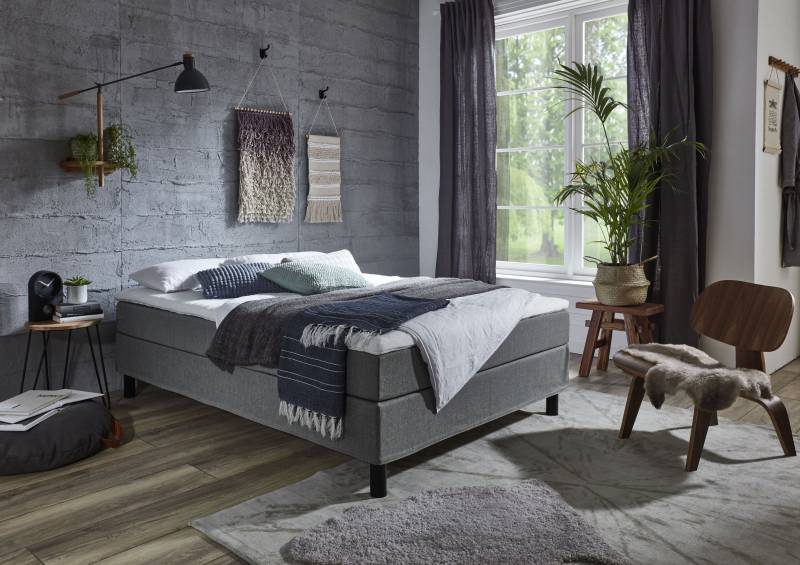 ATLANTIC home collection Boxbett »Happy«, ohne Kopfteil, mit Topper, wahlweise mit oder ohne Bettwaren von ATLANTIC home collection