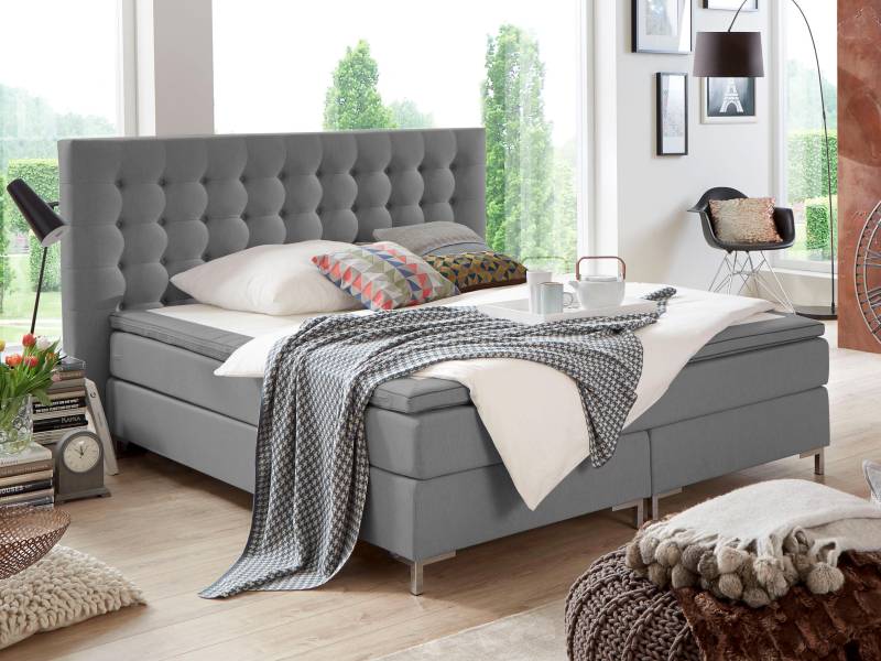 ATLANTIC home collection Boxspringbett Anni, mit Federkernmatratze und Topper von ATLANTIC home collection