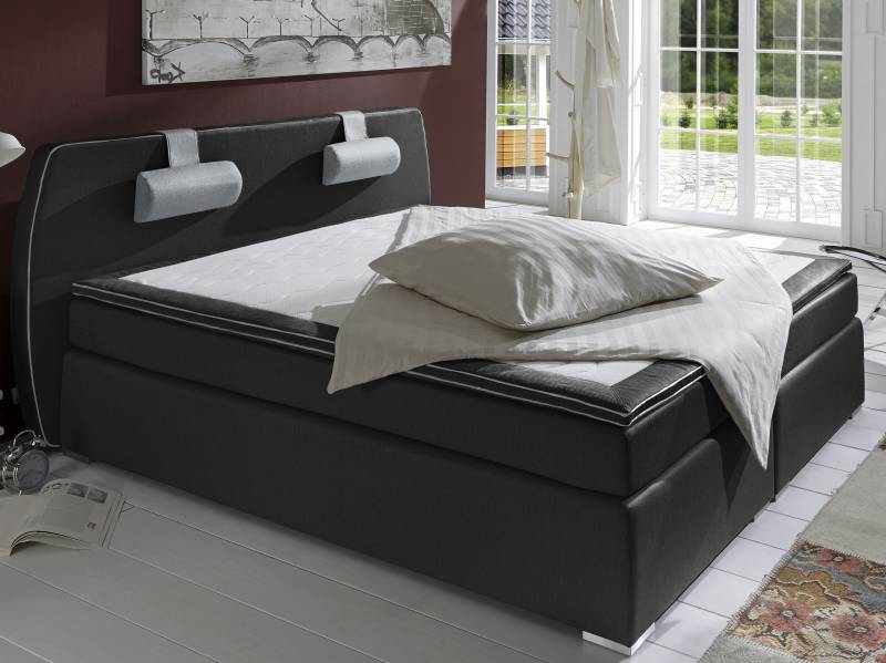 ATLANTIC home collection Boxspringbett »Rex«, mit Topper und verstellbaren Nackenkissen von ATLANTIC home collection