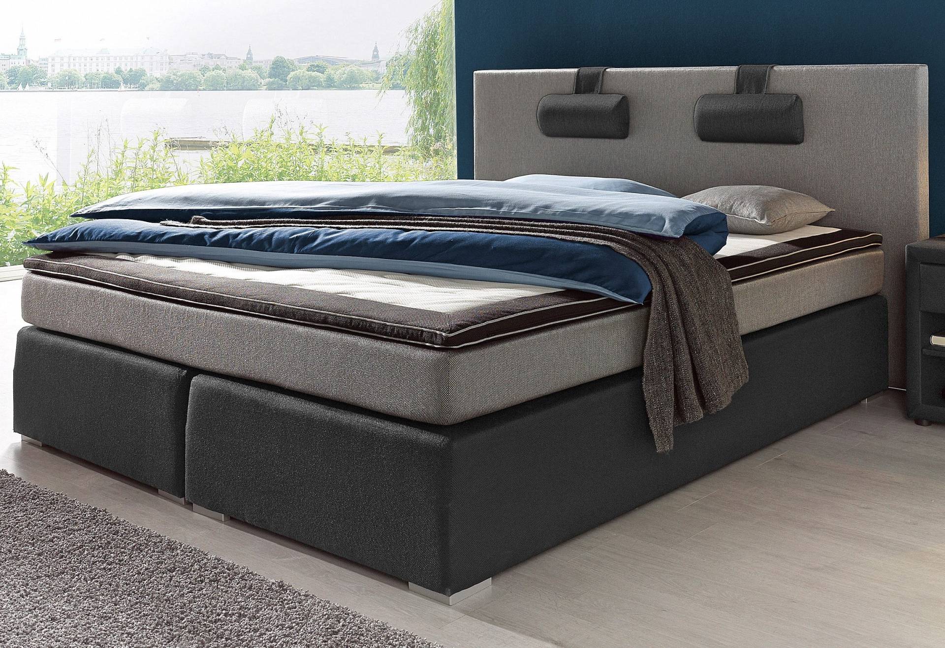 ATLANTIC home collection Boxspringbett »Rick«, mit Bonnell-Federkernmatratze, inkl. Topper von ATLANTIC home collection