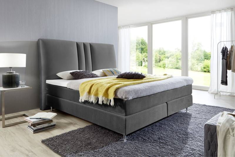 ATLANTIC home collection Boxspringbett »Rita«, mit Topper und hohen Kopfteil von ATLANTIC home collection