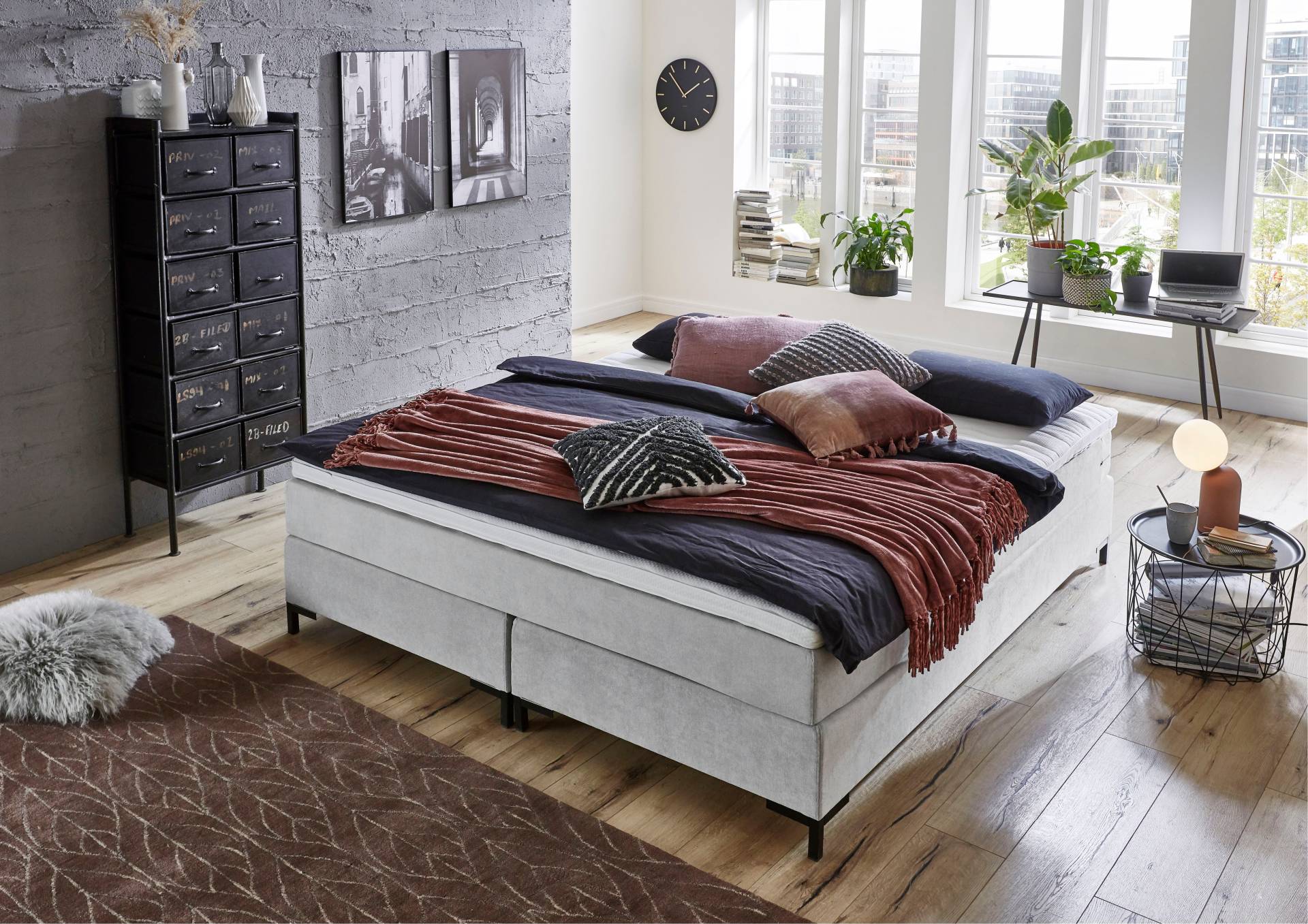 ATLANTIC home collection Boxspringbett »Romy«, ohne Kopfteil, frei im Raum stellbar von ATLANTIC home collection