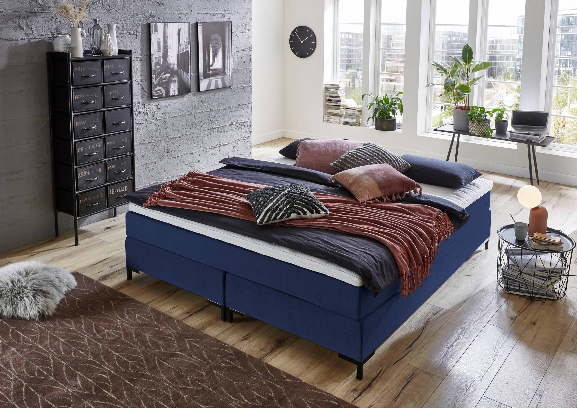 ATLANTIC home collection Boxspringbett »Romy«, ohne Kopfteil, frei im Raum stellbar von ATLANTIC home collection