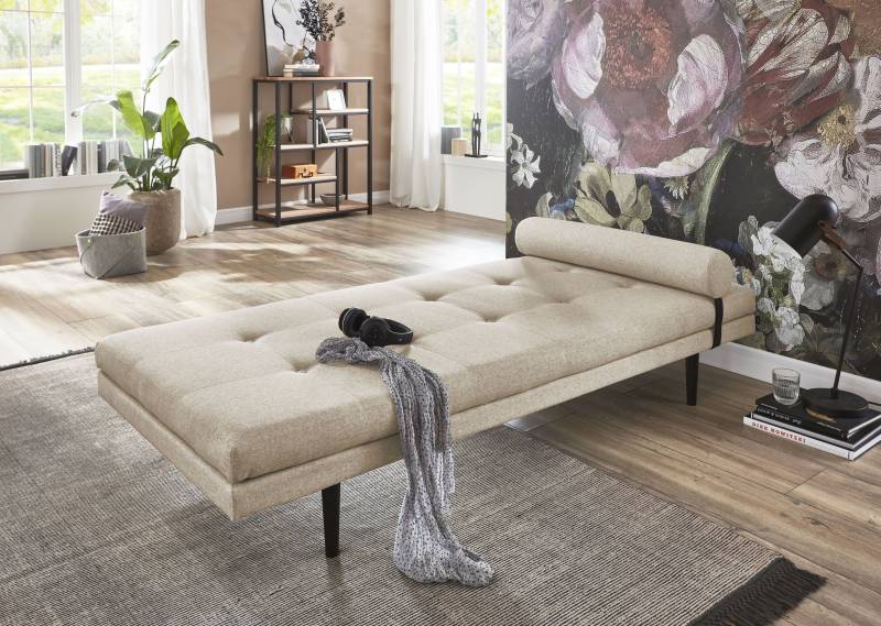 ATLANTIC home collection Chaiselongue »Bergen«, Tagesliege im Japanischen Stil, inklusive arretierbarer Nackenrolle von ATLANTIC home collection