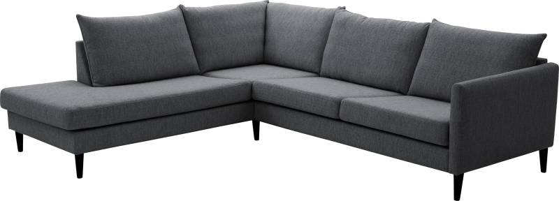 ATLANTIC home collection Ecksofa »Rekvik L-Form«, mit Wellenunterfederung, mit Massivholzfüssen von ATLANTIC home collection