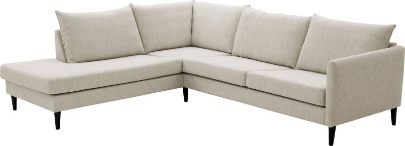 ATLANTIC home collection Ecksofa »Rekvik L-Form«, mit Wellenunterfederung, mit Massivholzfüssen von ATLANTIC home collection