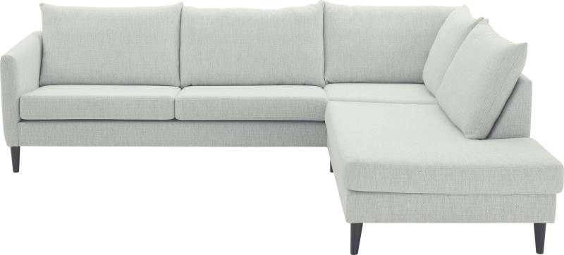 ATLANTIC home collection Ecksofa »Rekvik L-Form«, mit Wellenunterfederung, mit Massivholzfüssen von ATLANTIC home collection