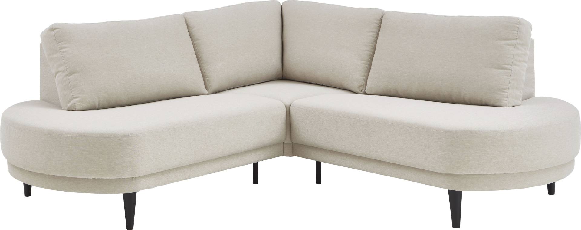 ATLANTIC home collection Ecksofa »Ronny L-Form«, wahlweise in beige, mit Wellenunterfederung von ATLANTIC home collection