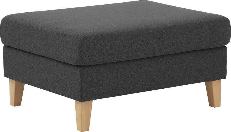 ATLANTIC home collection Hocker »Mailo«, Masse (BxTxH): 88x69x45 cm, mit Massivholzfüssen von ATLANTIC home collection