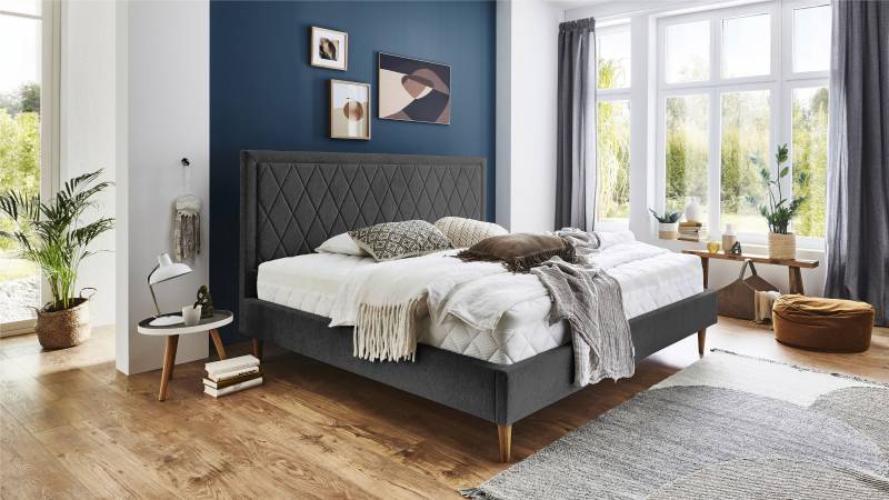 ATLANTIC home collection Polsterbett »Paulin«, mit gestepptem Kopfteil von ATLANTIC home collection