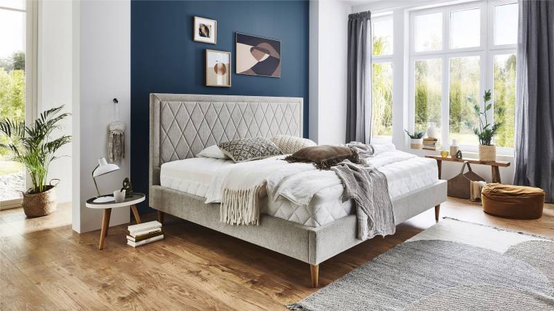 ATLANTIC home collection Polsterbett »Paulin«, mit gestepptem Kopfteil von ATLANTIC home collection