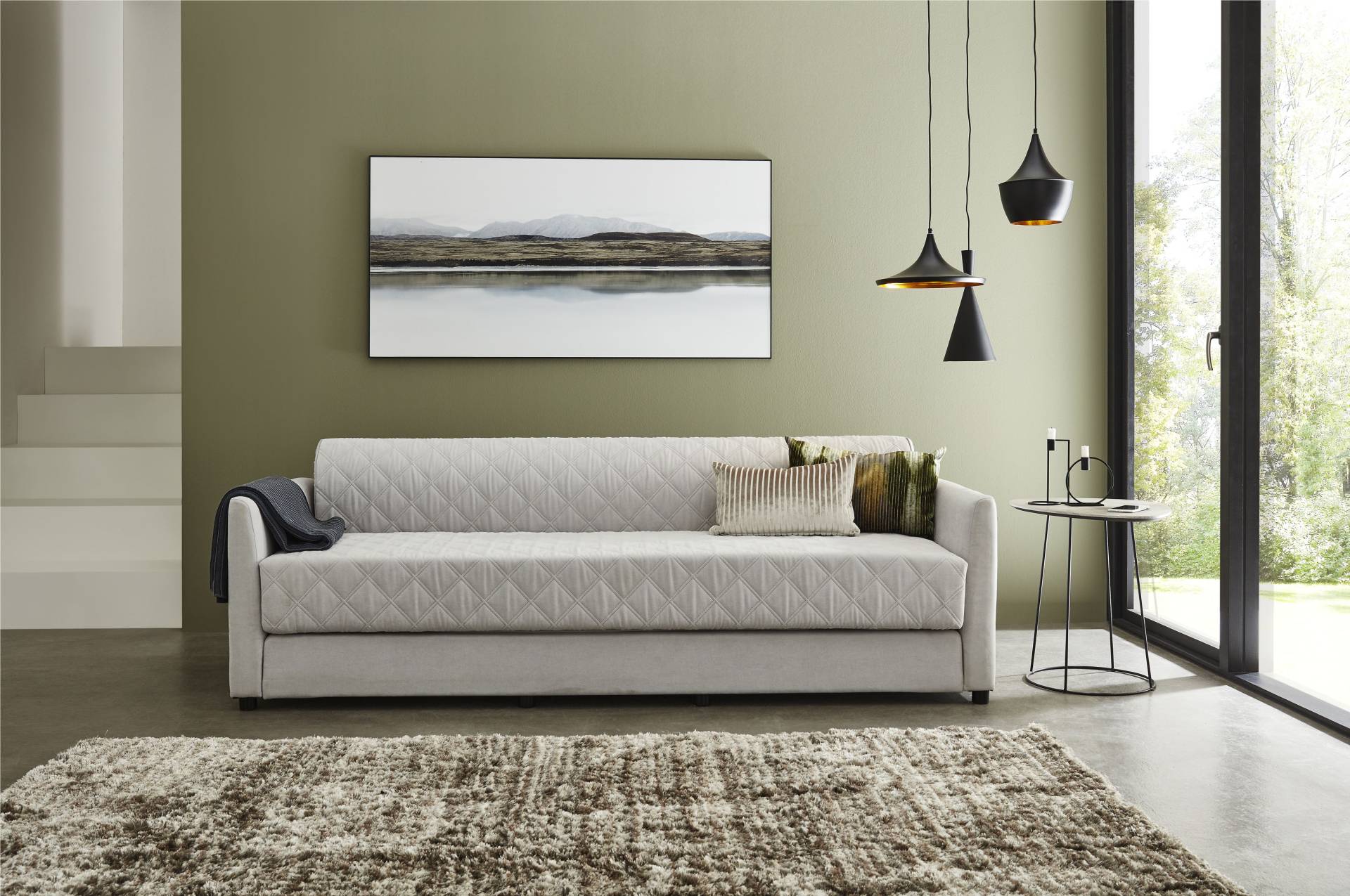 ATLANTIC home collection Schlafsofa »Ken«, mit Bettfunktion, inklusive Topper mit abnehmbarem Bezug von ATLANTIC home collection