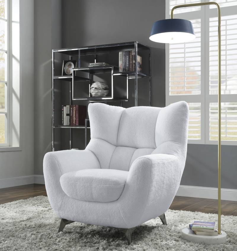 ATLANTIC home collection Sessel »Shawn«, mit Federkern, trendy Bezug mit Teddyoptik von ATLANTIC home collection