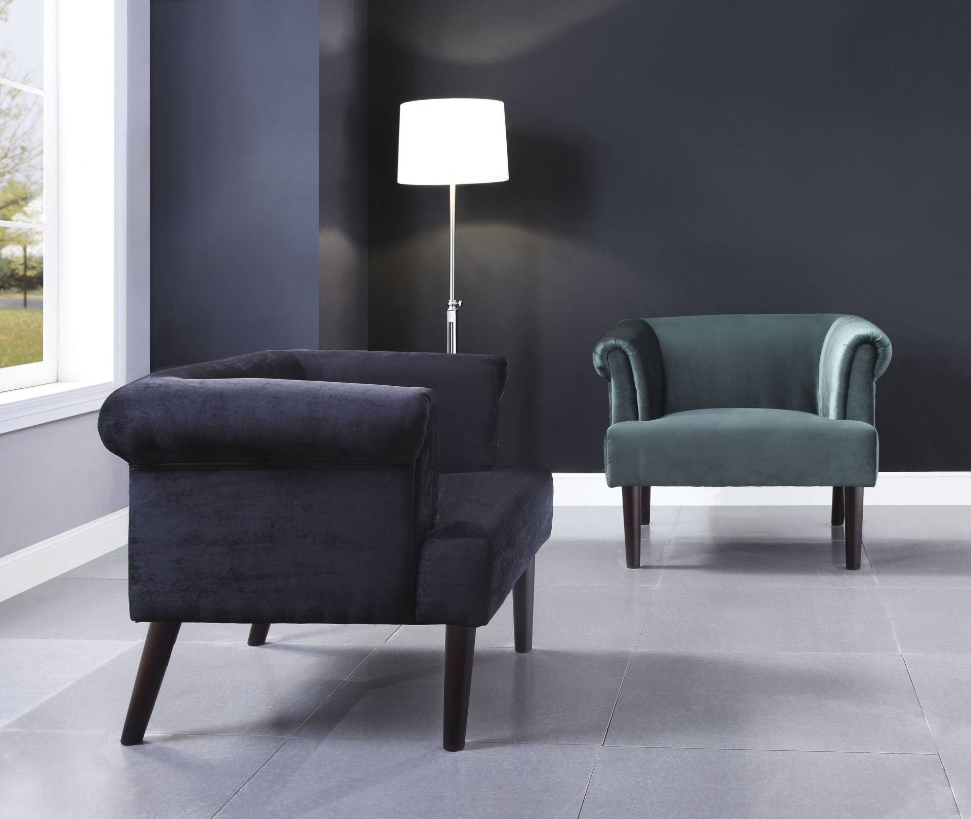 ATLANTIC home collection Sessel »Charlie«, Loungesessel mit Wellenunterfederung von ATLANTIC home collection