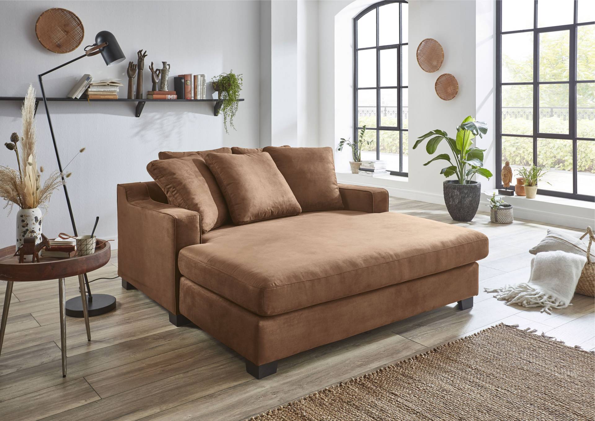 ATLANTIC home collection XXL-Sessel »Nobel«, Megasessel, Loveseat, inkl. 5 Rückenkissen, frei im Raum stellbar von ATLANTIC home collection