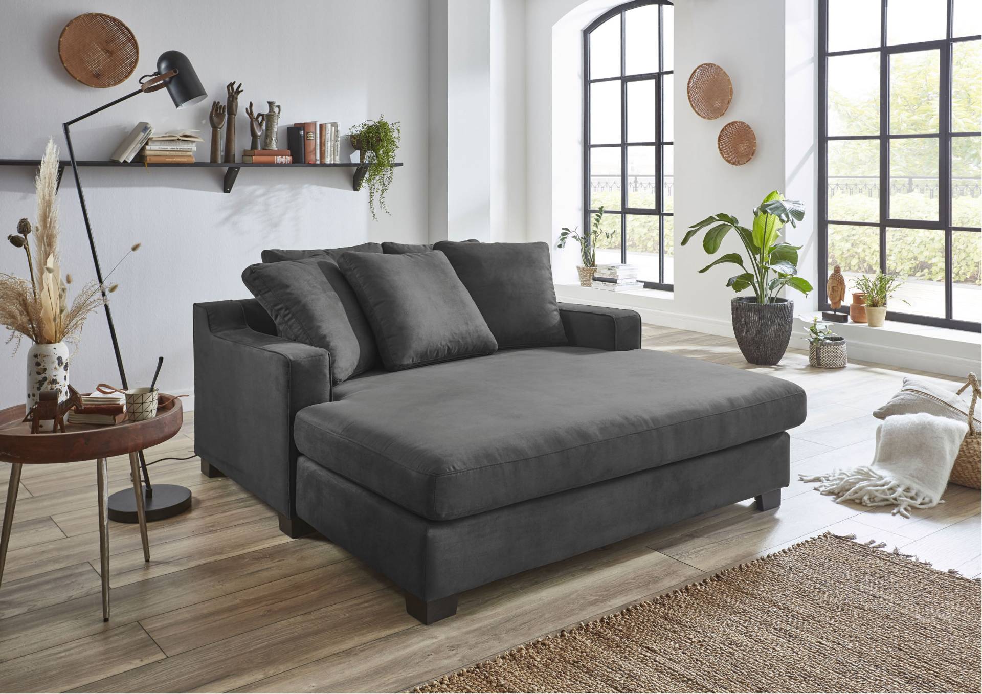 ATLANTIC home collection XXL-Sessel »Nobel«, Megasessel, Loveseat, inkl. 5 Rückenkissen, frei im Raum stellbar von ATLANTIC home collection