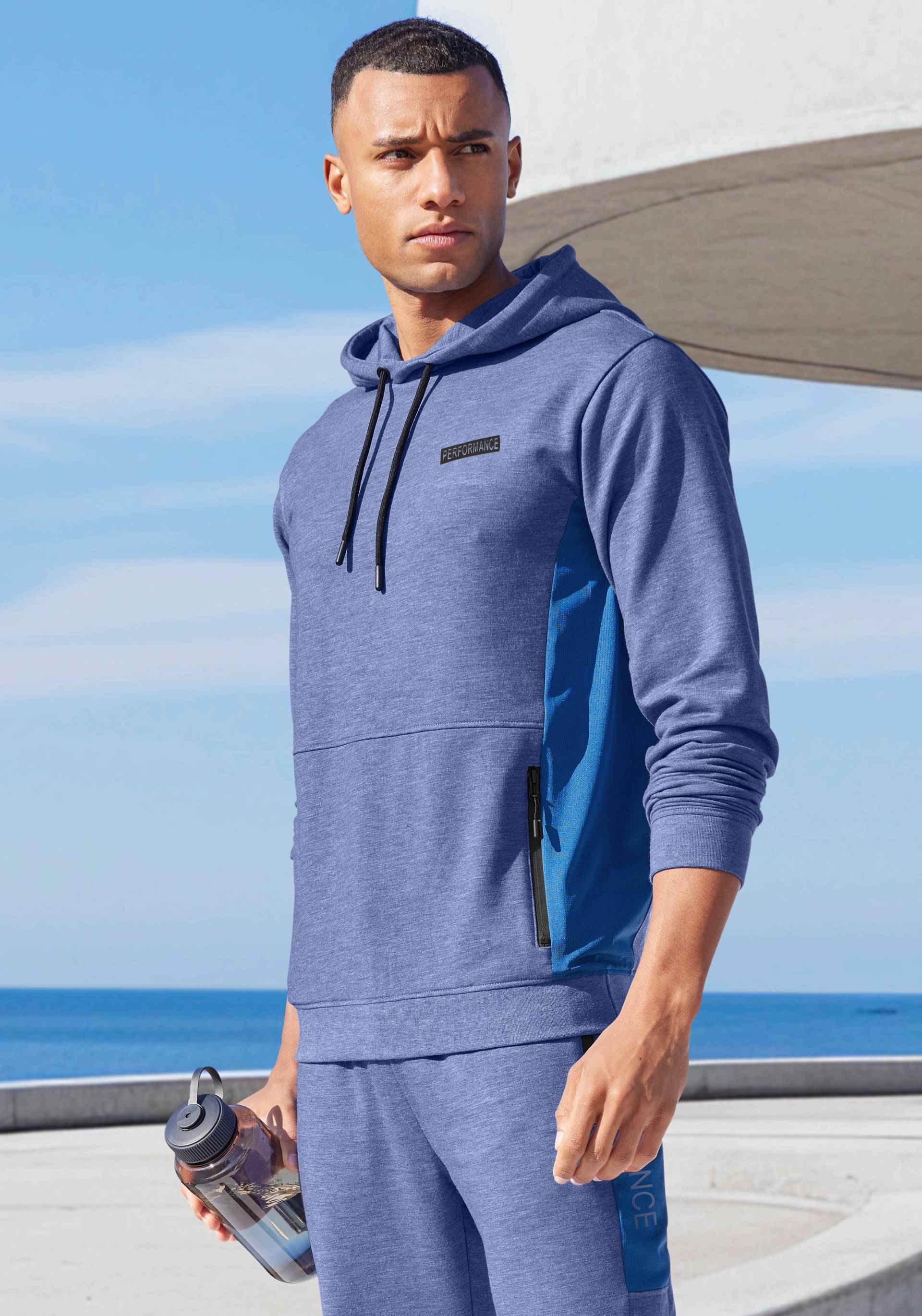 AUTHENTIC LE JOGGER Kapuzenpullover, melierte Optik, mit Reissverschlusstasche AUTHENTIC LE JOGGER Kapuzenpullover, melierte Optik, mit Reissverschlusstasche von AUTHENTIC LE JOGGER