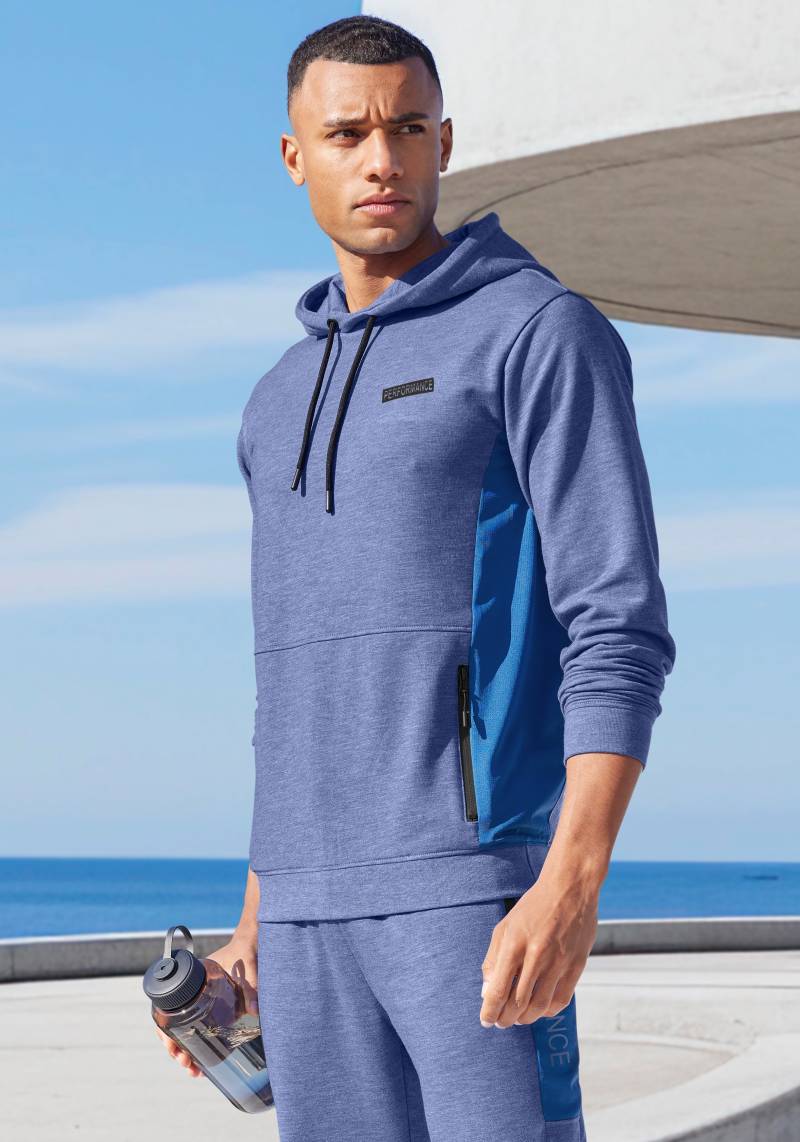 AUTHENTIC LE JOGGER Kapuzenpullover »- Sport-Hoodie«, melierte Optik, mit Reissverschlusstasche von AUTHENTIC LE JOGGER