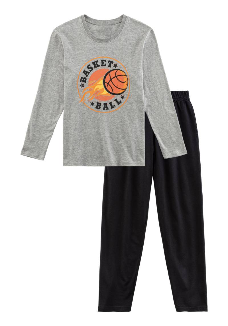 AUTHENTIC LE JOGGER Pyjama, (2 tlg., 1 Stück), mit Basketball-Aufdruck von AUTHENTIC LE JOGGER