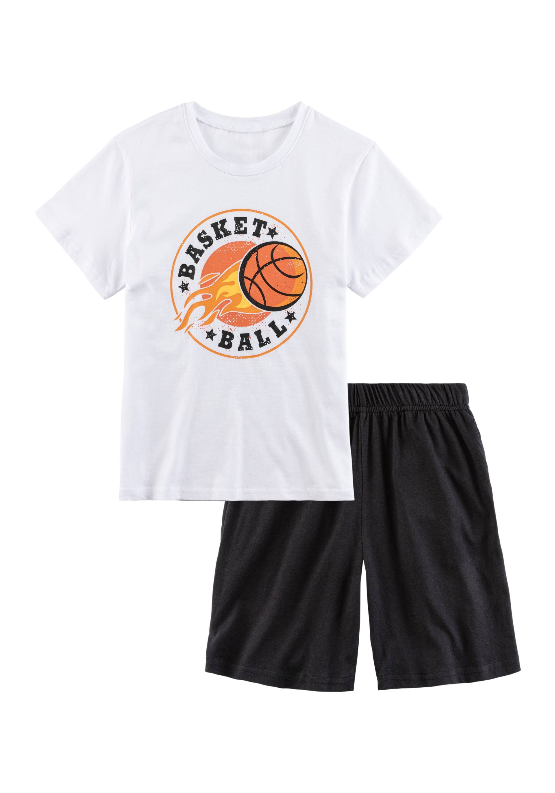 AUTHENTIC LE JOGGER Pyjama, (2 tlg., 1 Stück), Schlafanzug mit Basketball-Aufdruck von AUTHENTIC LE JOGGER