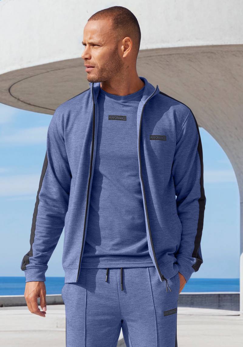 AUTHENTIC LE JOGGER Sweatjacke, mit seitlichen Streifen und Taschen von AUTHENTIC LE JOGGER