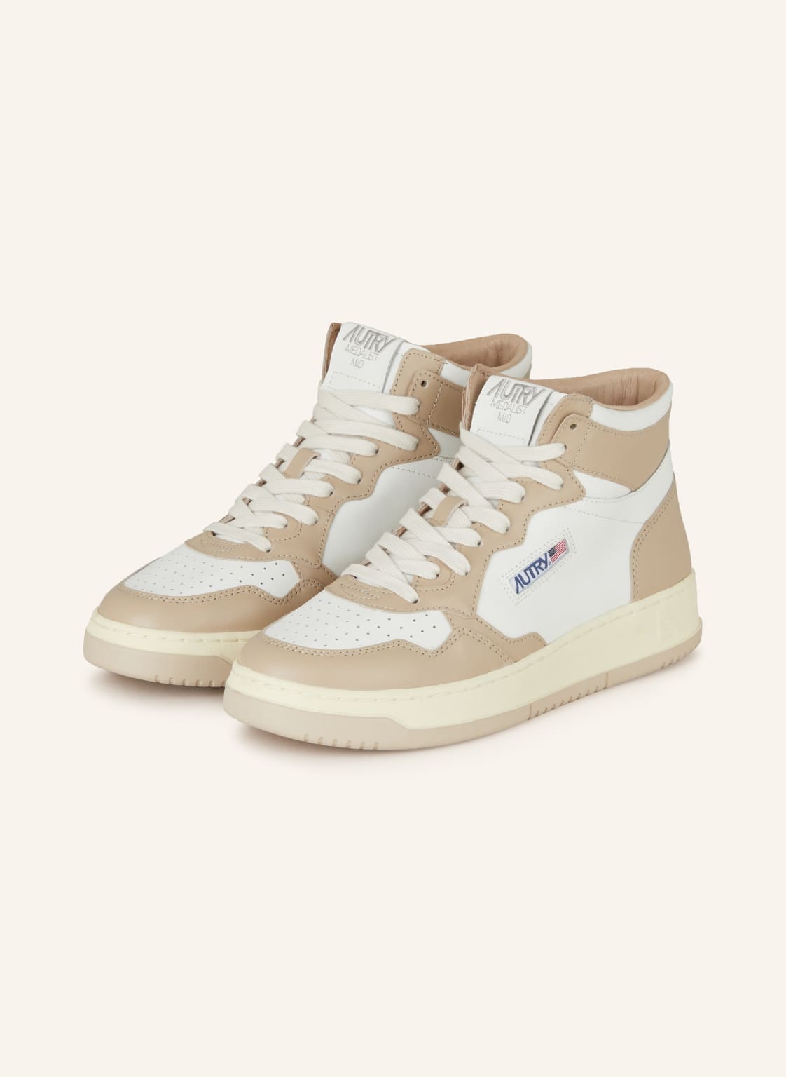 Autry Hightop-Sneaker Medalist Mid Wb beige Autry Hightop-Sneaker Medalist Mid Wb beige von AUTRY