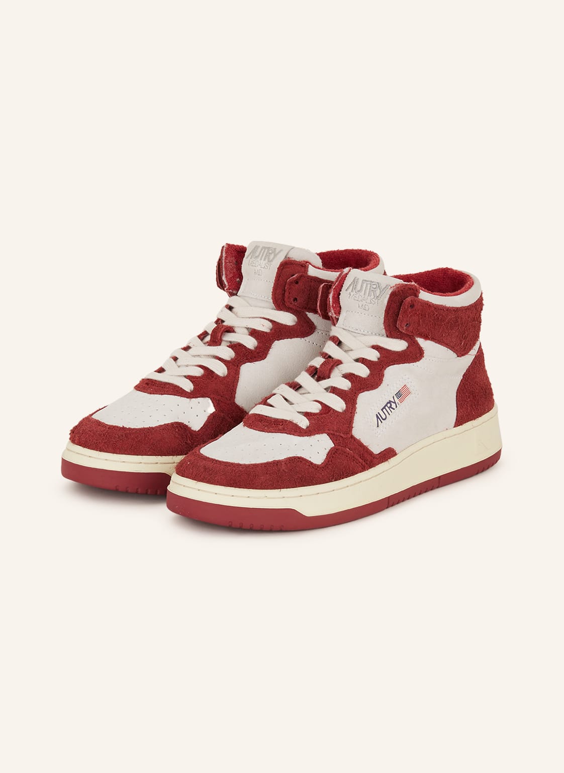 Autry Hightop-Sneaker Medalist rot von AUTRY