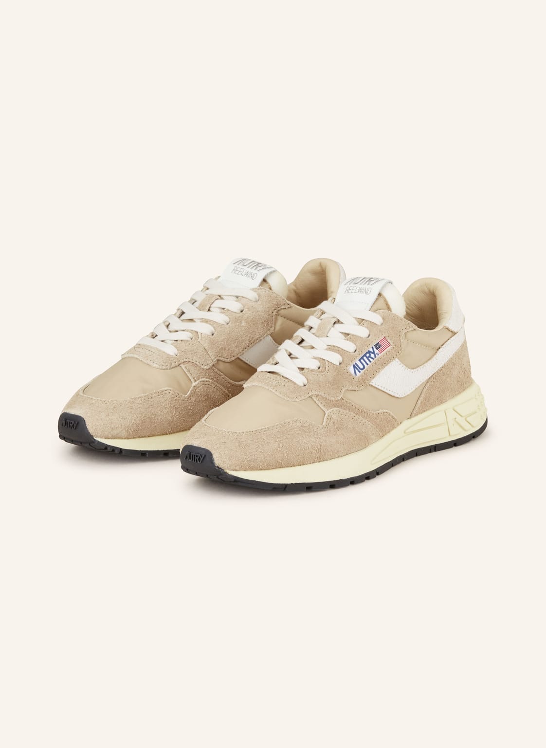 Autry Sneaker Reelwind Low Nylon/Crack beige von AUTRY